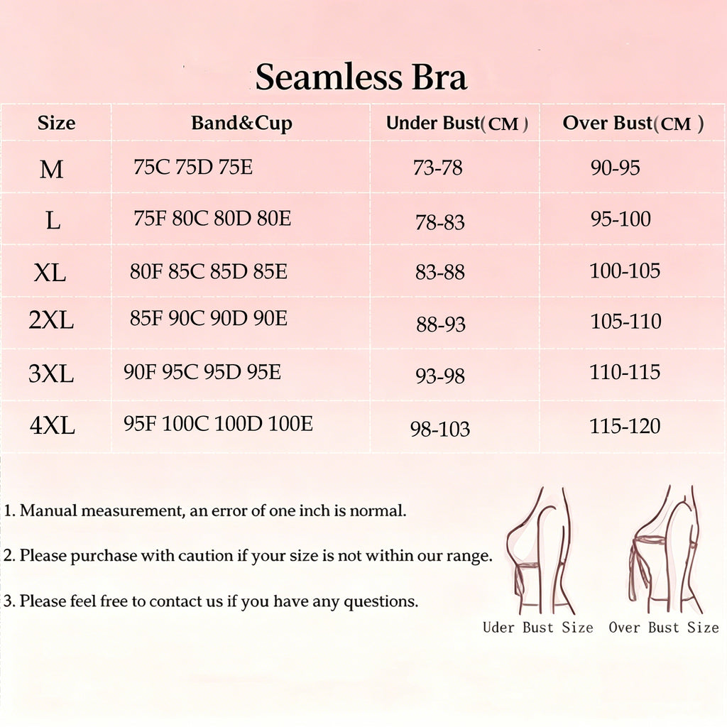 Women's Leopard Print Plus Size Seamless Bra with Soft Support and Wire-Free Comfortable Full Cup Breathable Bra Push Up